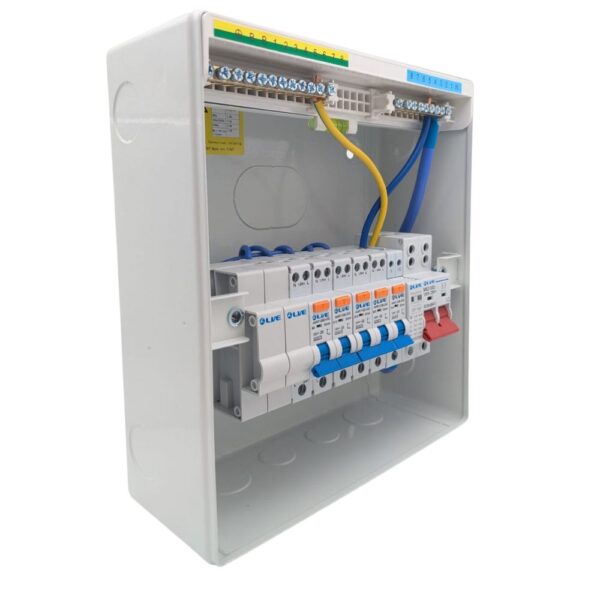 Live Electrical 7 Way SPD Metal Consumer Unit Kit with 5 RCBOs
