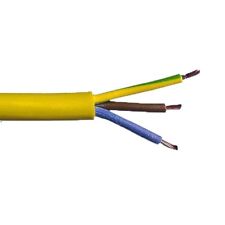 Arctic Grade Flexible PVC Cable 3 Core 2.5mm Yellow - 100 metres