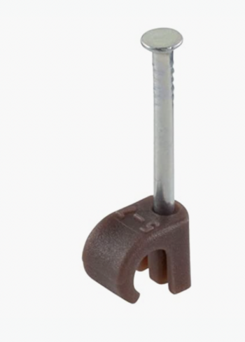 7mm Round Clip Brown - Pack of 100