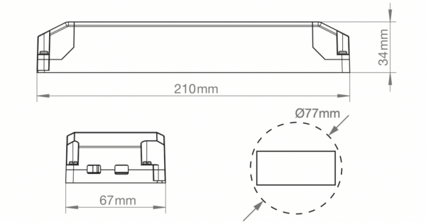 ALL LED ADRCV24100TD ALL LED ADRCV24100TD 24V 100W Dimmable LED Constant Voltage Driver 2