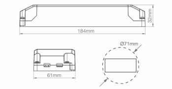 ALL LED ADRCV2450TD ALL LED ADRCV2450TD 24V 25W Dimmable LED Constant Voltage Driver 2