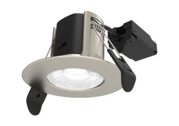 ALL LED AFD05/F/SN/CCT ALL LED Atom Satin Nickel Fixed 5W IP65 CCT Selectable Dimmable LED Fire Rated Downlight 1