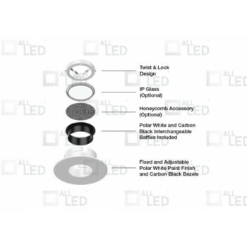 ALL LED AFDP75 ALL LED AFDP75 - iCan75 Platinum - Anti-Glare GU10 Fire Rated Downlight 2