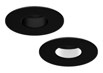 ALL LED AFDP75BZ/F/BLK ALL LED AFDP75BZ/F/BLK - Carbon Black Fixed iCan75 Platinum Customisable Anti-Glare Twist & Lock Bezel