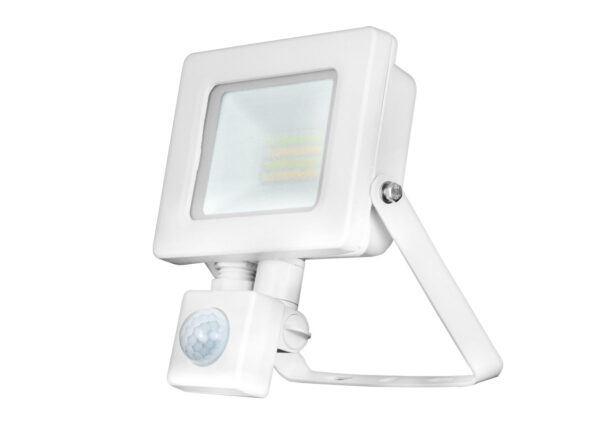 ALL LED AFL010/CCT/PIR/WH ALL LED Hunter 10W IP65 Slim Design CCT Floodlight with PIR - White 1