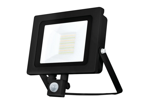 ALL LED AFL050/CCT/PIR/BK ALL LED Hunter 50W IP65 Slim Design CCT Floodlight with PIR - Black 1