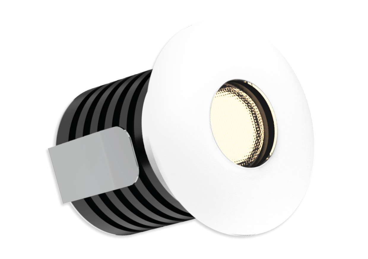ALL LED AMKR032WH/BL ALL LED Midi 1W LED 350 mA IP65 Blue Polar White Finish Marker Light