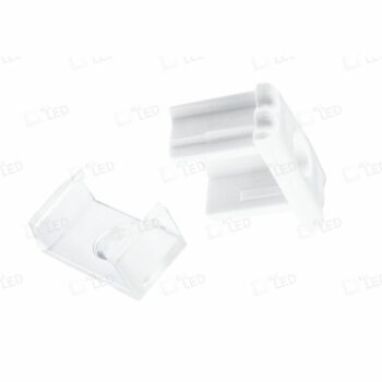 ALL LED APA001/AL/ACC ALL LED Accessories Pack 4 Clear Brackets 4 End Caps for PROFILE1 Aluminium (APA001/AL)
