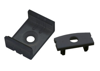 ALL LED APA001/BK/ACC ALL LED Accessories Pack 4 Black Brackets 4 End Caps for PROFILE1 Carbon Black (APA001/BK)