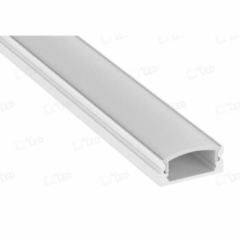ALL LED APA001/WH 2m Shallow Surface RAL9016 Painted Profile with Diffuser
