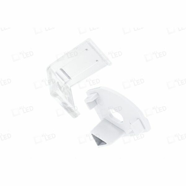 ALL LED APA002/WH/ACC ALL LED Accessories Pack 4 Clear Brackets 4 End Caps for PROFILE2 White (APA002/WH)