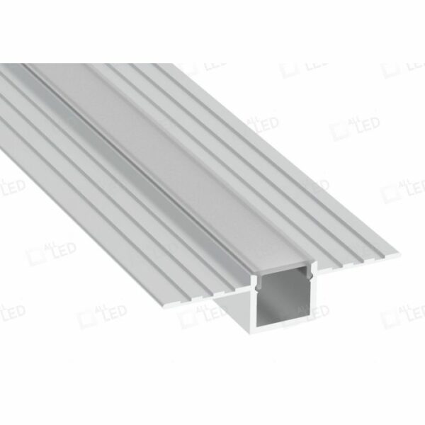 ALL LED APA222AL StealthLine 2m Anodised Aluminium Plaster-In Trimless Aluminium Profile