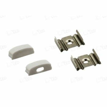 ALL LED APAC06/ACC ALL LED Accessories Pack 4 Steel Brackets 4 End Caps for PROFILE6 (APAC06)