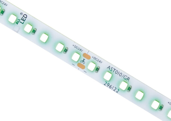 ALL LED AST010/GR ALL LED Colour-Pro 10W/m IP20 24V LED Strip - Apple Green - 40 Metres Reel 1