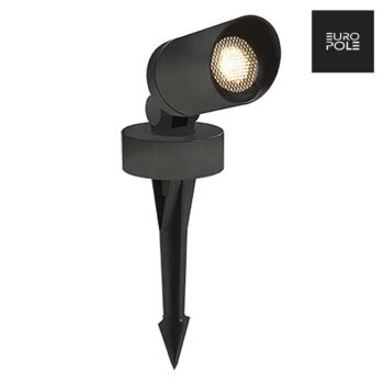 AURORA 38180 Aurora EUROPOLE TUBE IP65 GU10 Spike Light - Matt Black