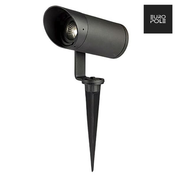 AURORA 38201 Aurora EUROPOLE TUBE 1 IP65 5W Spike Light - 4000K Cool White - Matt Black