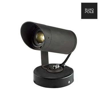 AURORA 38301 Aurora EUROPOLE TUBE 1 IP65 5W Surface Mounted Spot Light - 4000K Cool White - Black