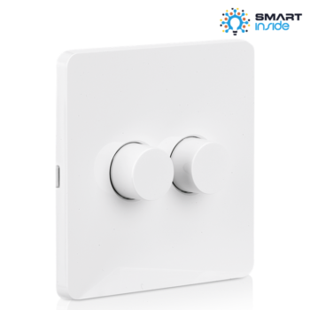 AURORA AU-A1BTR2GW AONE™ Connect.Control™ Two Gang Wireless Battery Dimmer