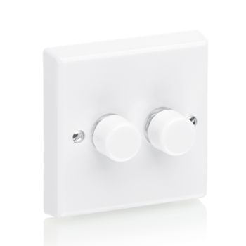 AURORA AU-DSP252 Aurora 2 Gang 2 Way Rotary Dimmer 250VA