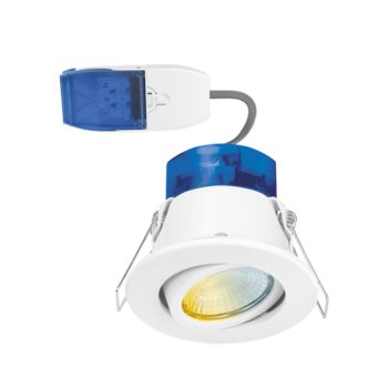 AURORA AU-R62CWSFF Aurora AU-R6CWS Adjustable Colour & Wattage Switchable 6W Fire Rated Downlight 1