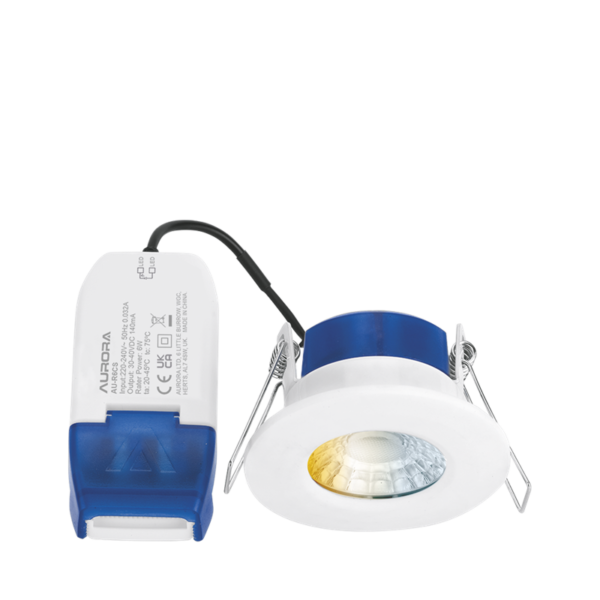 AURORA AU-R6CWS Aurora AU-R6CWS Colour & Wattage Switchable 6W Fire Rated Downlight 1