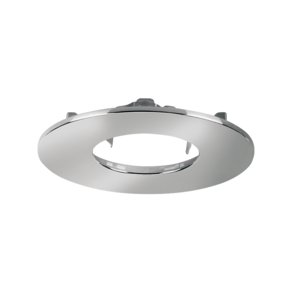 AURORA EN-BZF91PC IP20 Polished Chrome Flat Bezel for Aurora EFD™ PRO Fixed Fire Rated Downlight 1