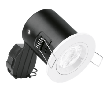 AURORA EN-FD101W Aurora EFD™ GU10 Fixed Lock Ring Aluminium Fire Rated Downlight 1