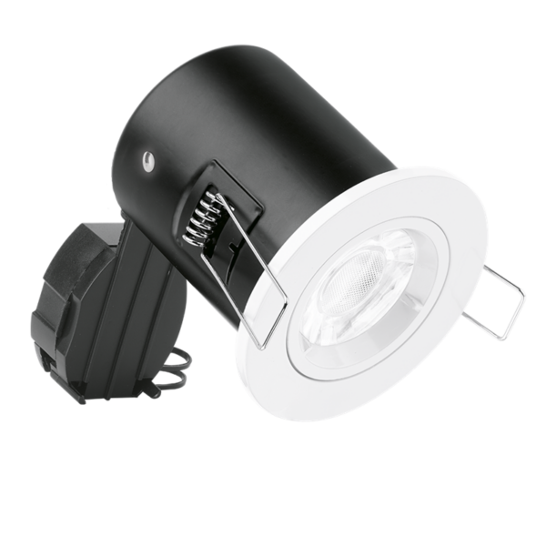 AURORA EN-FD101W Aurora EFD™ GU10 Fixed Lock Ring Aluminium Fire Rated Downlight 1