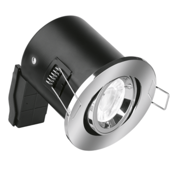 AURORA EN-FD102PC Aurora EFD™ GU10 Adjustable Lock Ring Fire Rated Downlight – Polished Chrome
