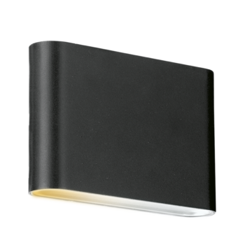 AURORA EN-WL6CSBLK WallECS Black 6W IP65 Colour Switchable Fixed Up/Down Wall Light