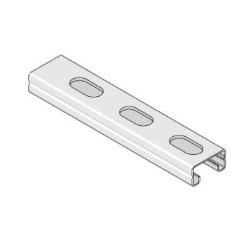 Atkore Unistrut P4000T10X3000PG Atkore Unistrut P4000T - Light Channel Slot - 3 Metres 1