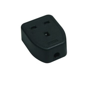 Axiom CEDTS1RB Axiom Trailing Socket 1 Gang Rubber - Black