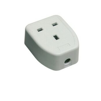Axiom CEDTS1RW Axiom Trailing Socket 1 Gang Rubber - White