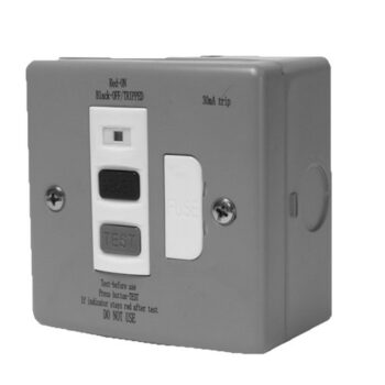 Axiom WMRCDSP Axiom RCD Metal Clad Single Spur - 13A 30mA