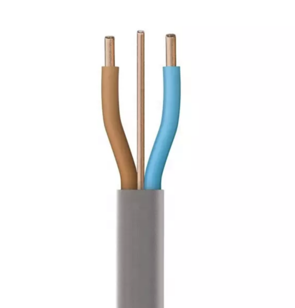 BS6004:2012 6242YH1.0/100 6242Y Grey Twin & Earth Cable 1.0mm - 100m Drum 2