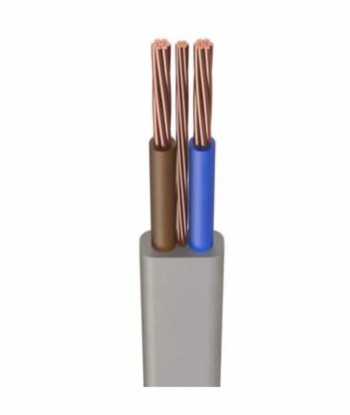 6242Y Grey 10mm Twin & Earth Cable (6242YH10.0/1), BS 6004:2012-compliant, BASEC-approved, stranded live and neutral conductors, solid 4mm CPC, harmonised wiring colours, available per meter.