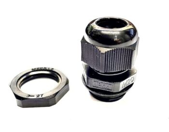 CTC DTGM20SB 20mm IP68 Short Black Stuffing Dome Top Gland - Pack of 10 1
