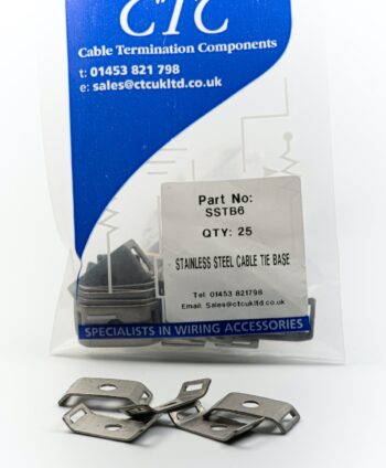 CTC SSTB4 316 Stainless Steel Cable Tie Base - M4 - Pack of 25