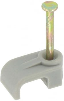CTC T&E1-GRY Cable Clips 1mm Grey Flat Twin and Earth - Pack of 100 2