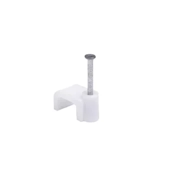 CTC T&E1-WH Cable Clips 1mm White Flat Twin and Earth - Pack of 100