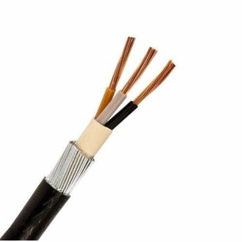Cables 6943X6.0/1 3 Core 6mm SWA 6943X PVC Steel Wire Armoured Cable - 1m