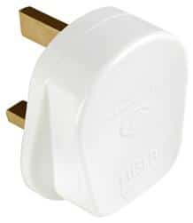 Click Scolmore PA320 Scolmore Click PA320 13A Fused Resilient Plug Top White