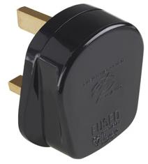 Click Scolmore PA330 Scolmore Click 13A Fused Resilient Plug Top Black