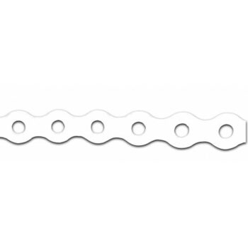 Cobra ARB/12/WHITE/10M All Round Banding 12mm x 5mm Hole x 0.8 x 10m Roll White Coated LSZH 1