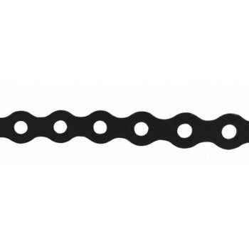 Cobra ARB/17/BLACK/10M/Cobra Cobra Cable All Round Banding 17x5 mm Hole x 0.8 x 10m Roll Black Coated LSZH