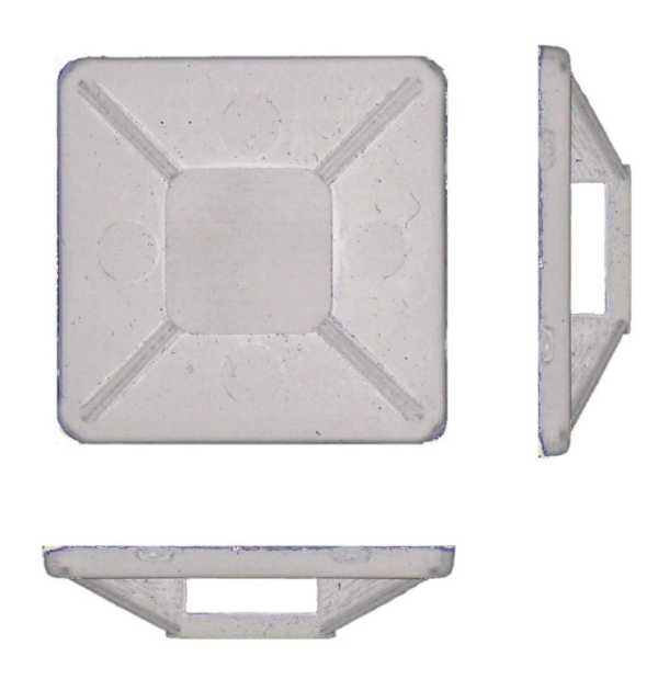 Cobra CT/CM/28X28/N Natural Cable Tie Bases 25mm – Pack of 100