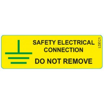 Cobra SL/EC/7525/25 Cobra Cable Warning Labels - Electrical Connection 75x25 mm - 25 Per Roll