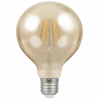 Crompton 4290 Crompton LED Globe Filament Antique Dimmable 5W 2200K 1