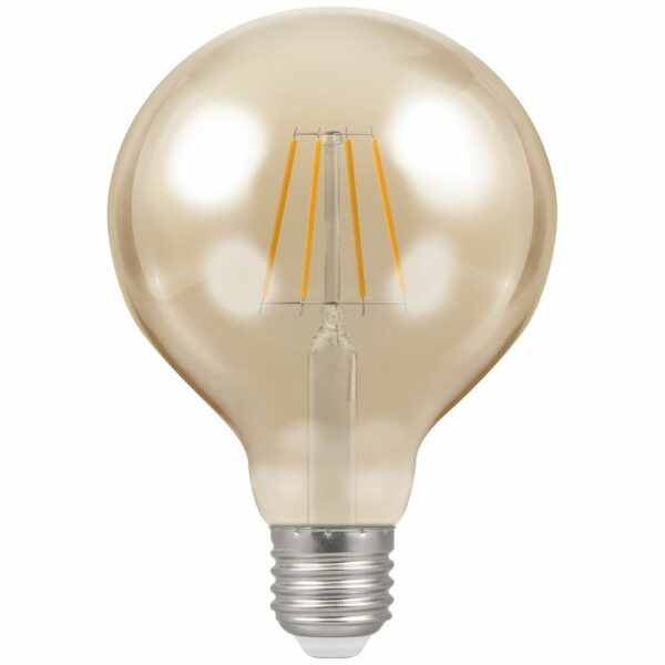 Crompton 4290 Crompton LED Globe Filament Antique Dimmable 5W 2200K 1
