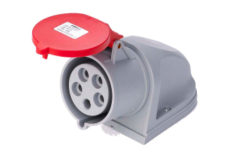 Deligo 4WS415-32 415V - 32A Red 4 Pin IP44 Wall Socket